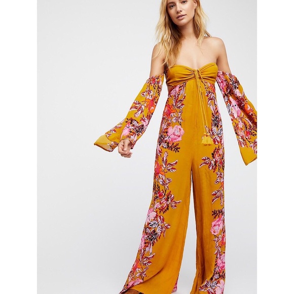💛SOLD💛 Free People Falling Flowers Jumpsuit - Picture 4 of 4